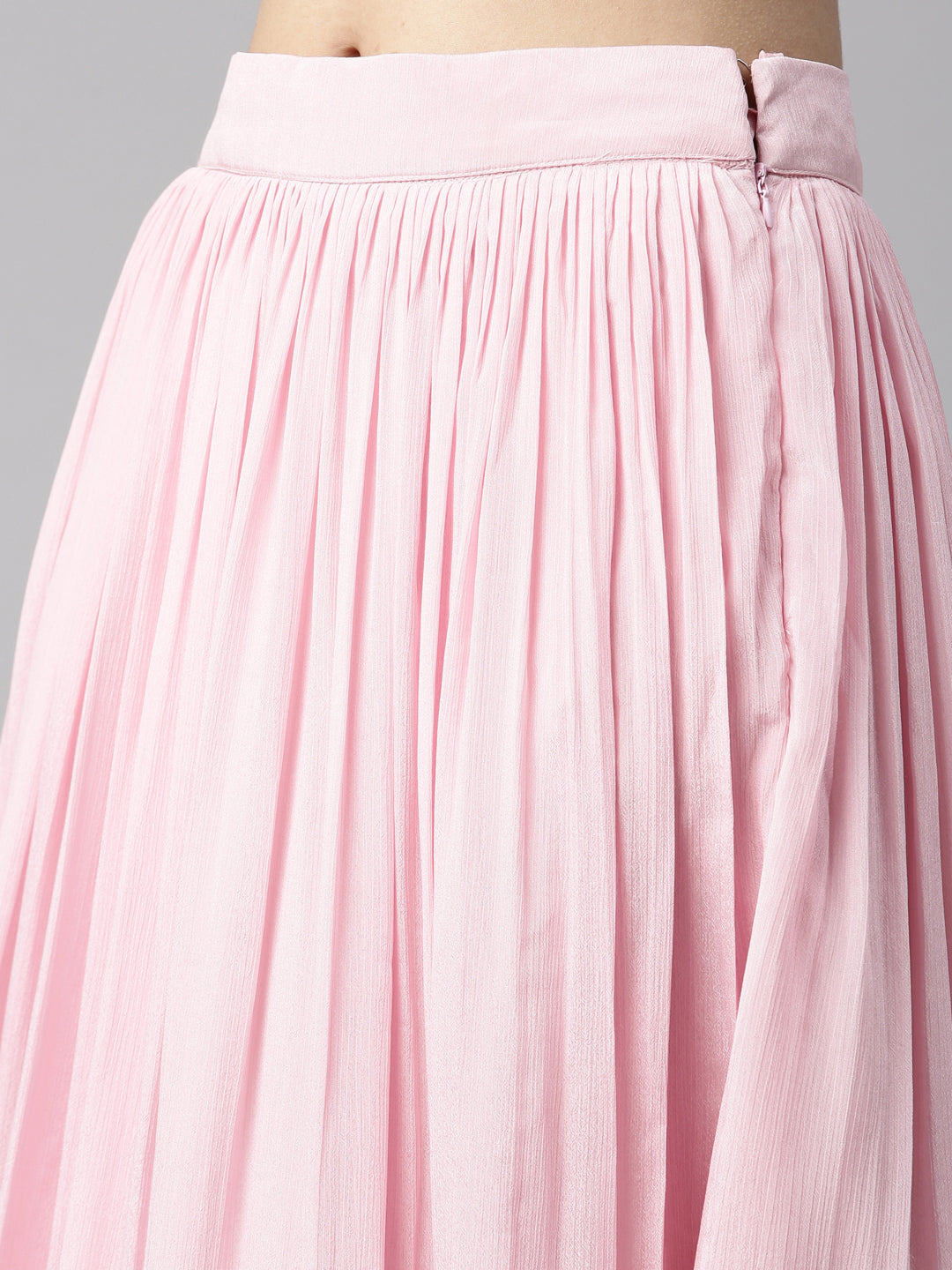 Neerus Pink georgette printed kurta set - detail view 3