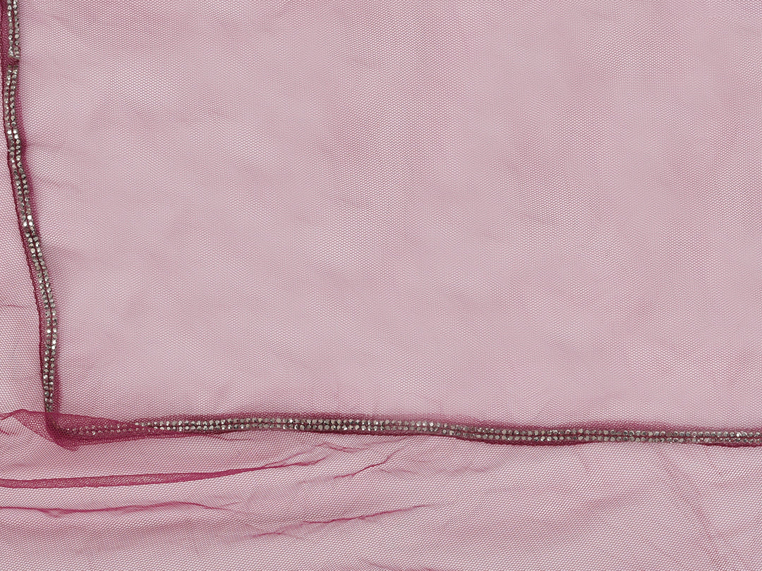 Neerus Maroon georgette embellished lehenga choli - detail view 3