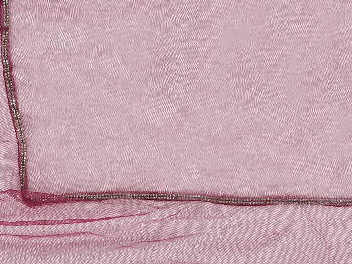 Neerus Maroon georgette embellished lehenga choli - detail view 3