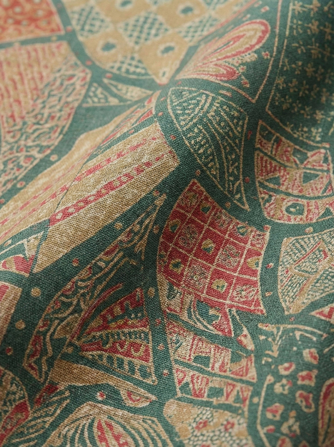 Neerus Green Rayon Digital Printed Kurta - detail view 3