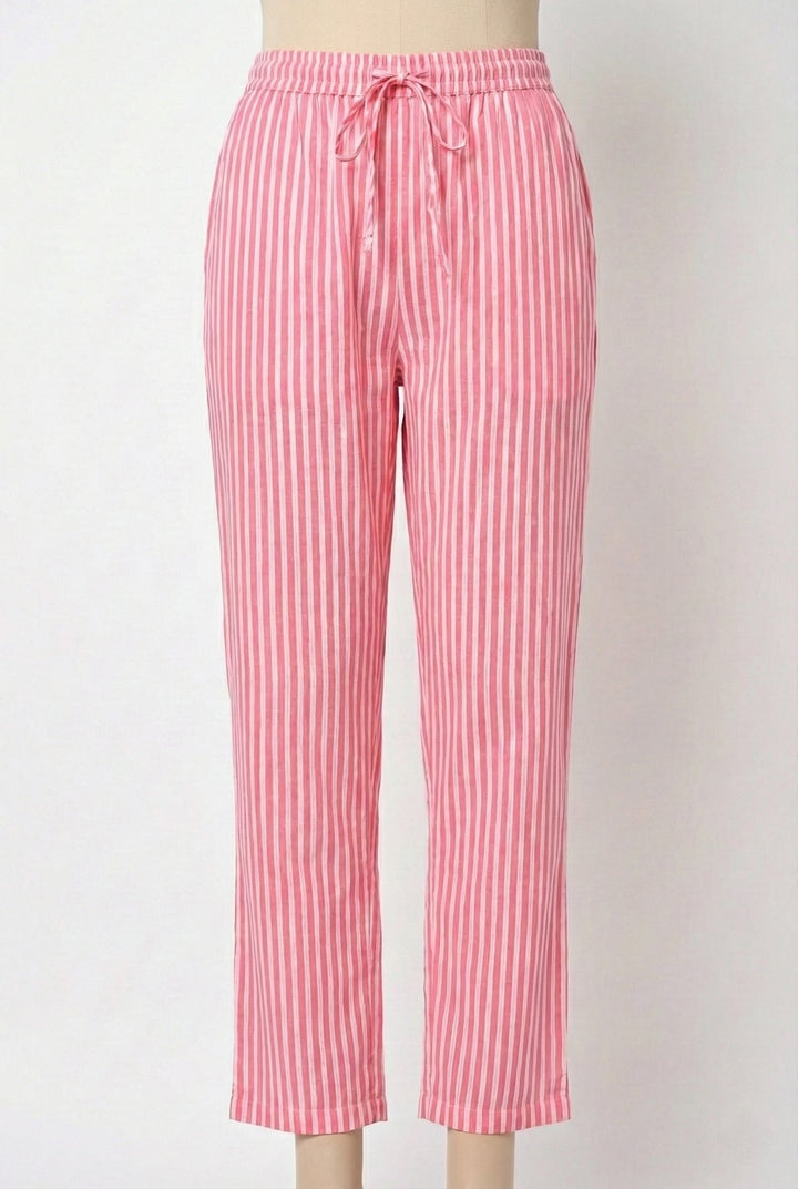 Neerus Pink cotton digital printed suit set - detail view 1