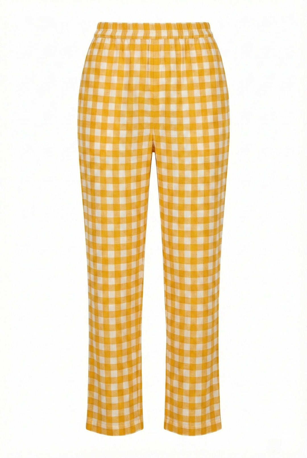 Neerus Yellow cotton striped co-ord set - detail view 3