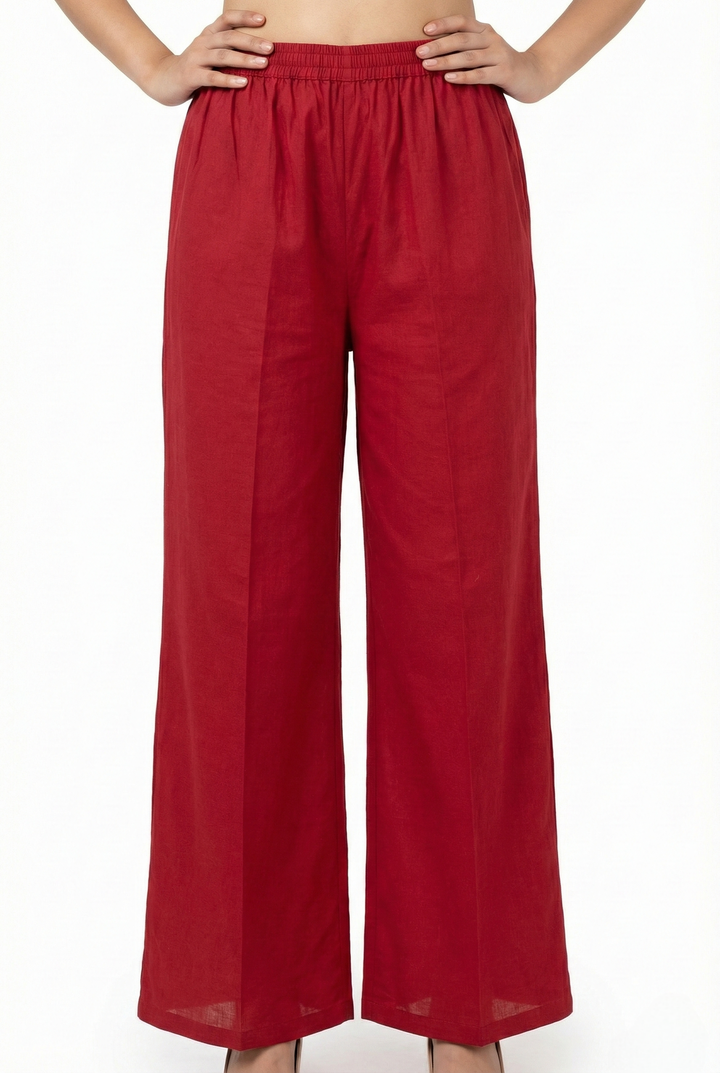 Neerus Maroon cotton digital printed suit set - detail view 3