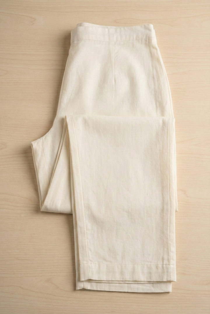 Neerus White Chanderi printed floral suit set - detail view 3