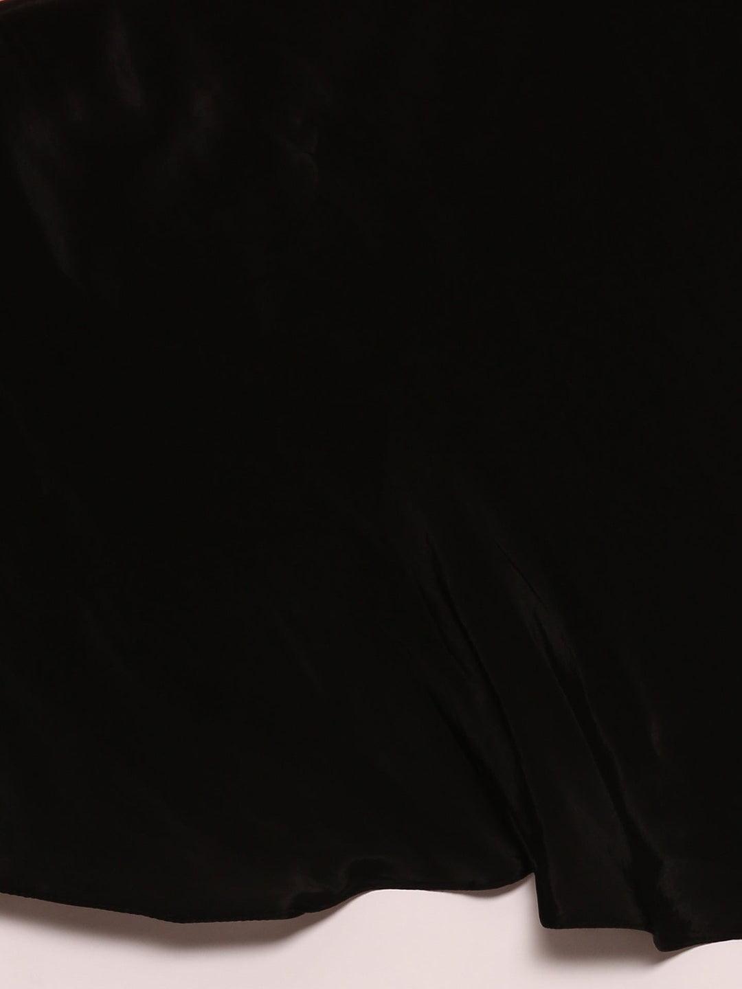 Neerus Black crepe embellished suit set with dhoti and dupatta - detail view 5
