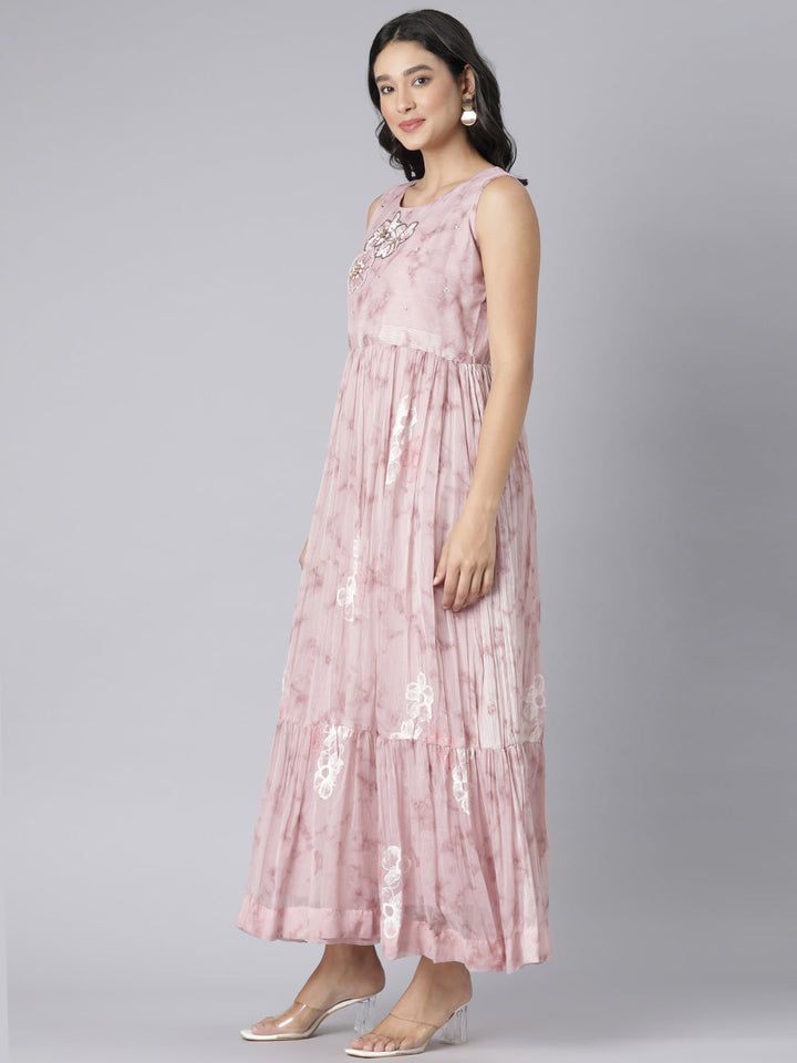 Neerus Onion Casual Floral Maxi Dresses