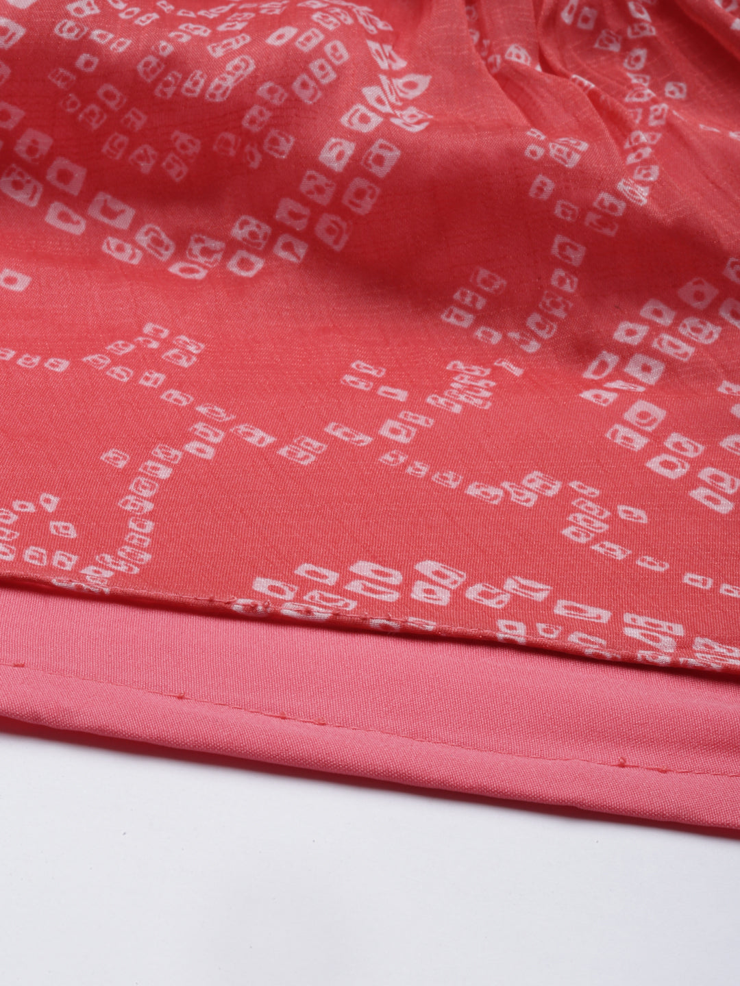 Neerus Orange georgette printed kurti - detail view 4