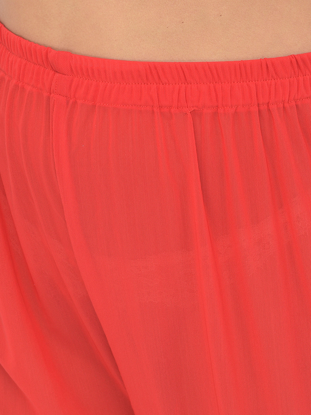 Neerus Yellow silk embellished Anarkali set - detail view 6