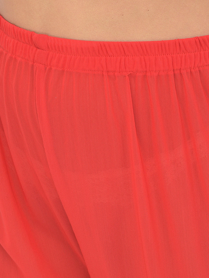 Neerus Yellow silk embellished Anarkali set - detail view 6