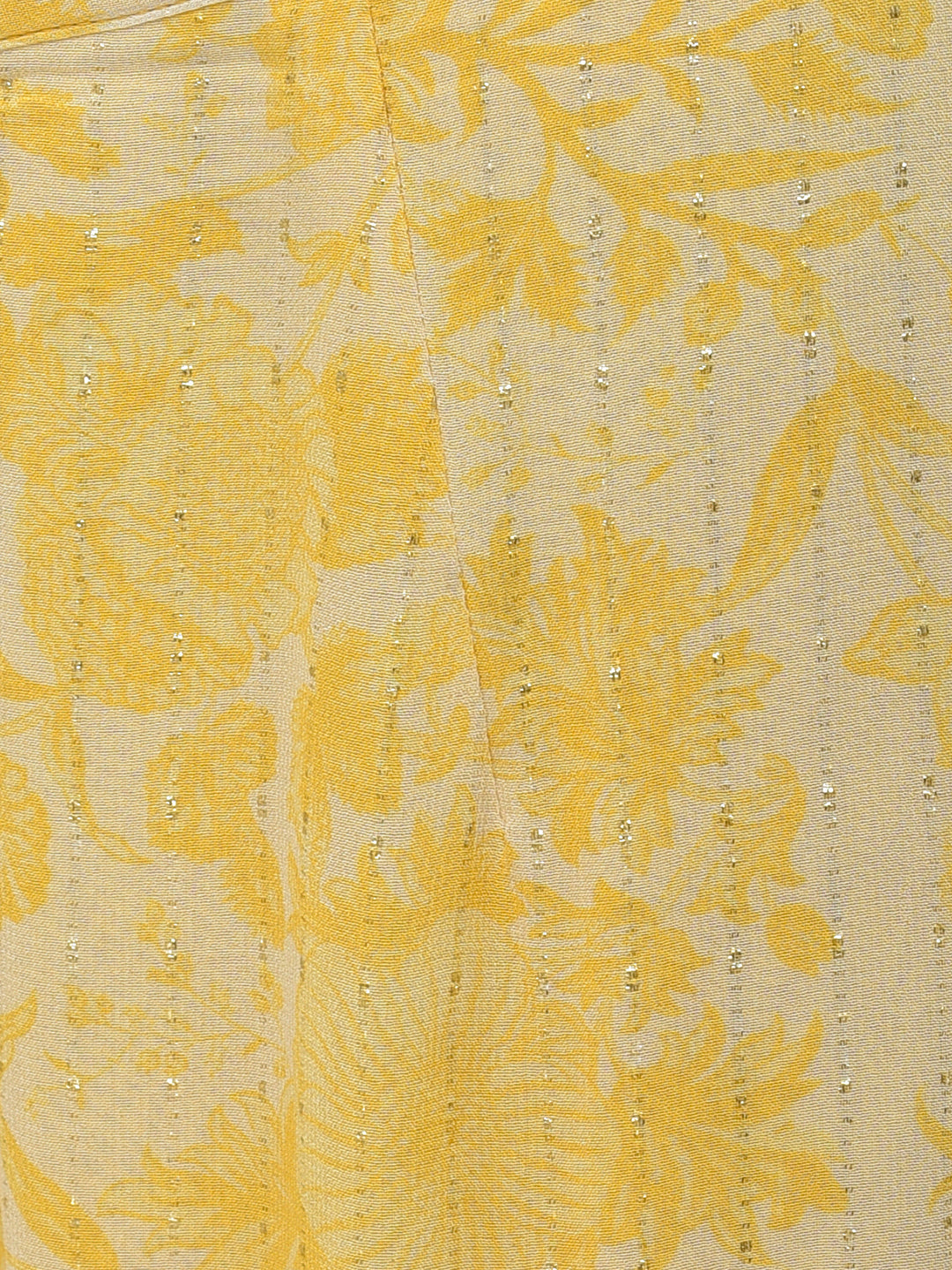 Neerus Yellow georgette embroidered sharara set - detail view 6