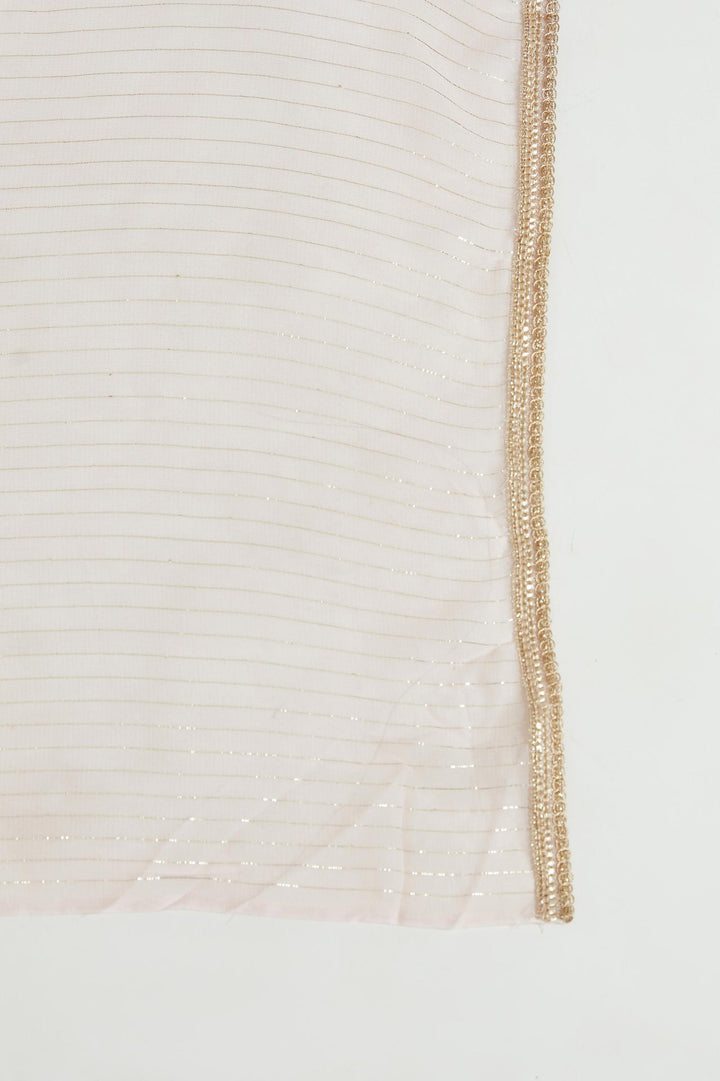 Neerus Pink georgette embroidered kurta set - detail view 2