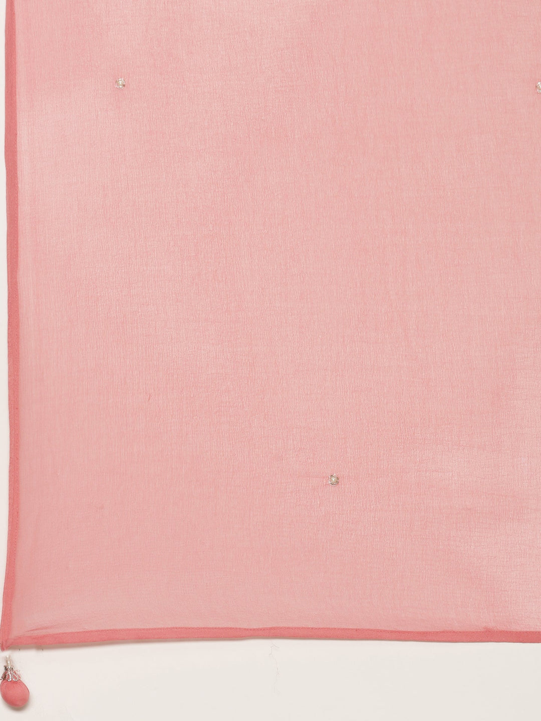 Neerus Pink chinon embellished flared suit set - detail view 3