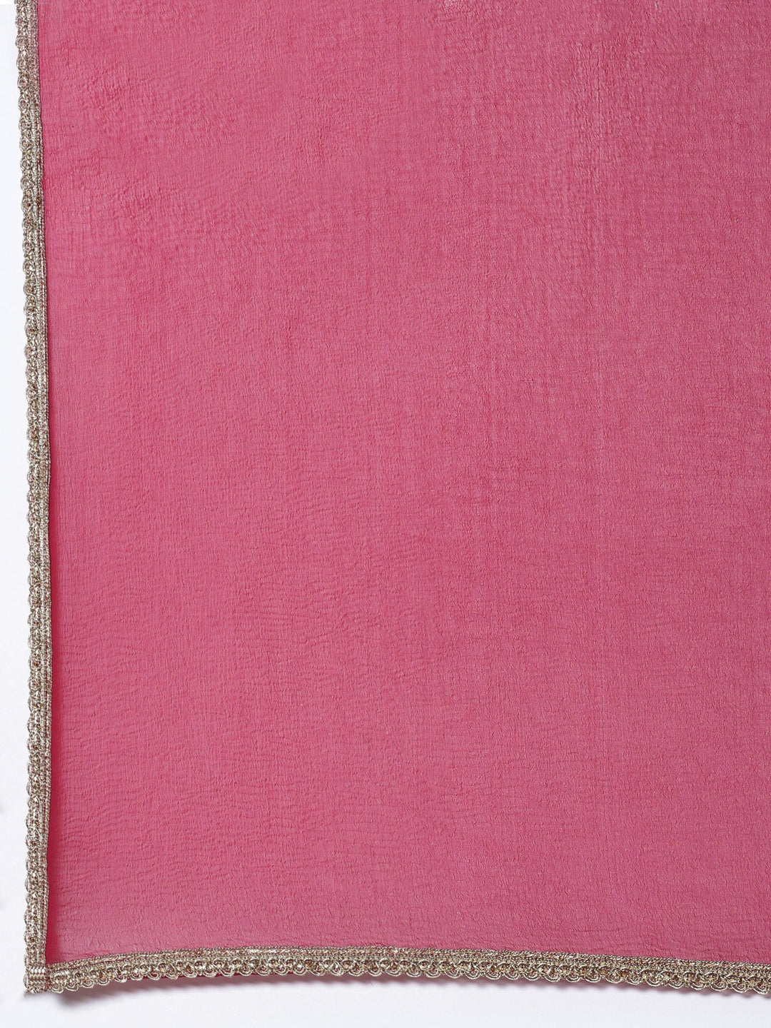 Neerus Pink georgette embroidered suit set - detail view 4