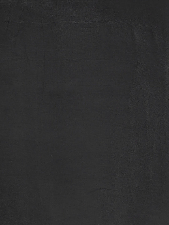 Neerus Black georgette embellished saree with blouse - detail view 3