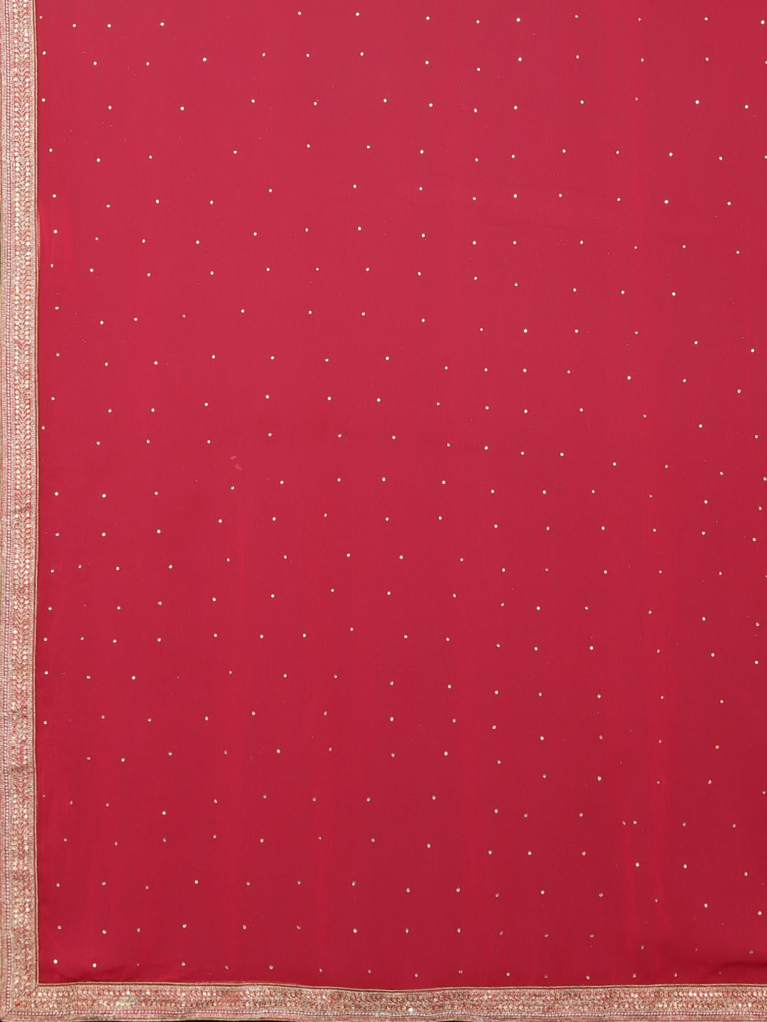 Neerus Pink georgette embellished saree - detail view 1