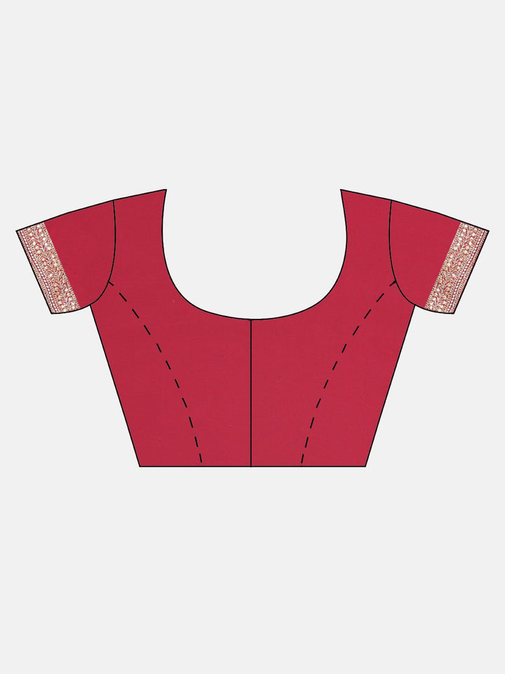 Neerus Pink georgette embellished saree - detail view 2