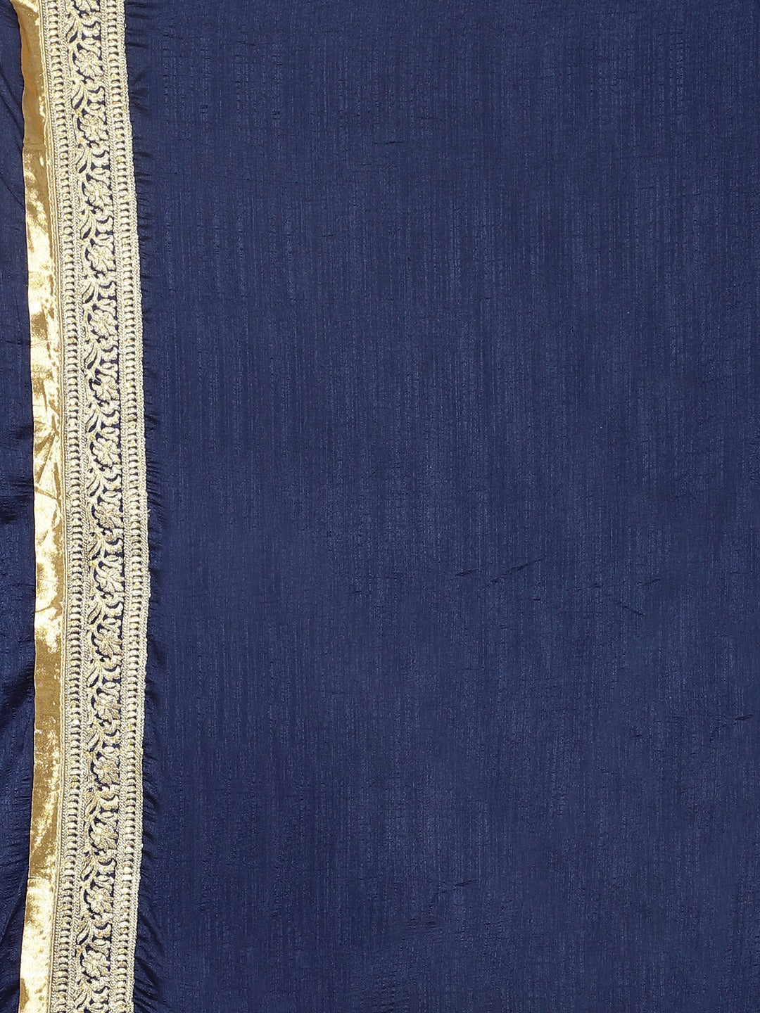 Neerus Blue silk woven saree - detail view 3