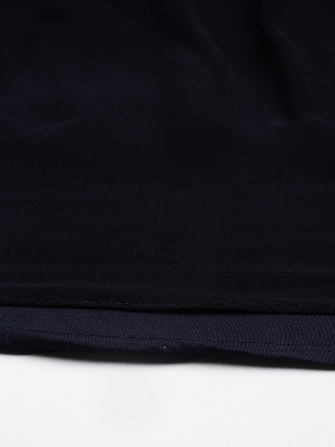 Neerus Black georgette solid kurta - detail view 5