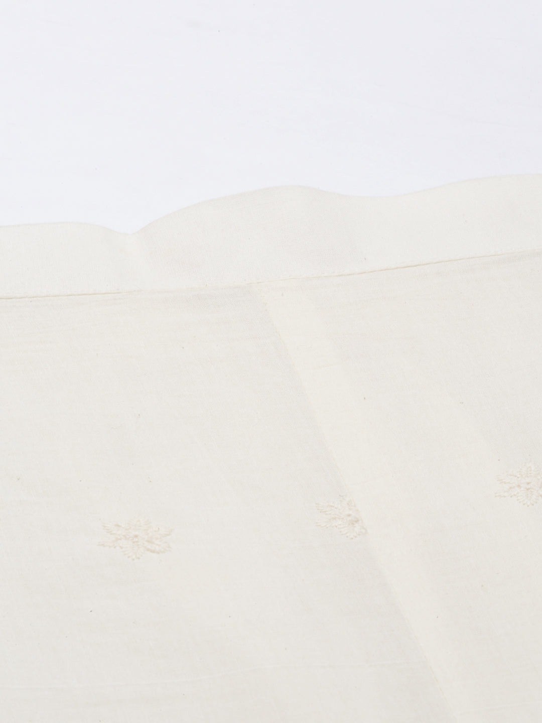 Neerus Cream solid flared palazzo - detail view 3