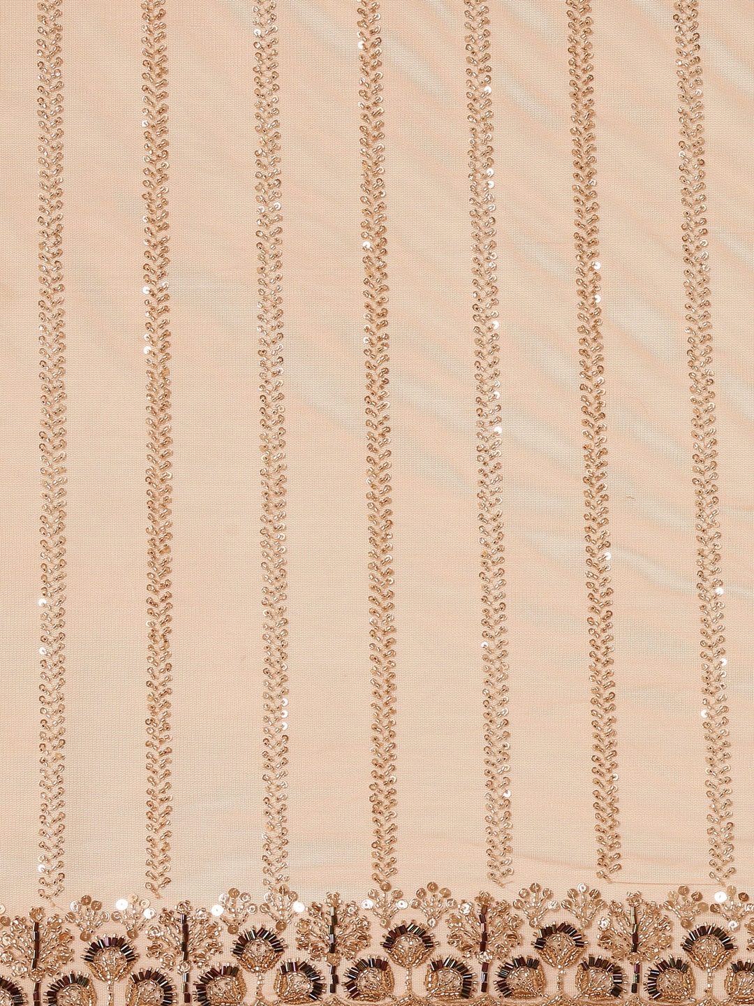 Neerus Gold net embroidered saree - detail view 2