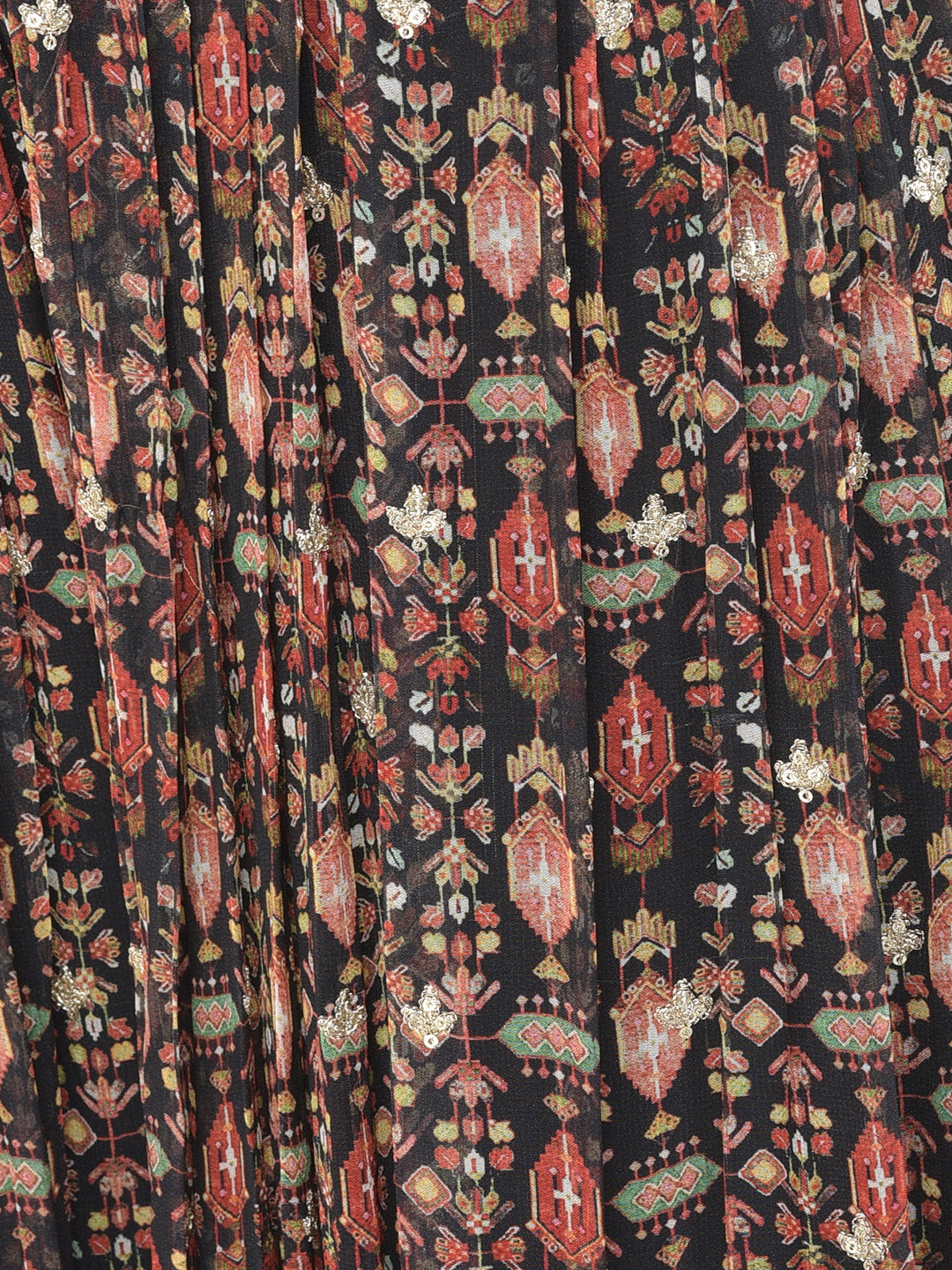 Neerus Multi georgette printed lehenga choli set - detail view 3