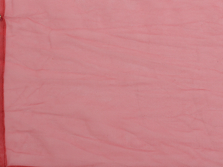 Neerus Red georgette embellished kurta set with palazzo and dupatta - detail view 14