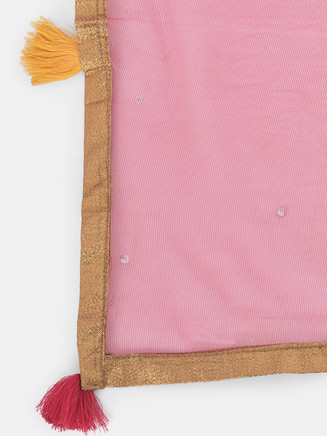 Neerus Yellow embroidered sharara set kurta dupatta - detail view 3