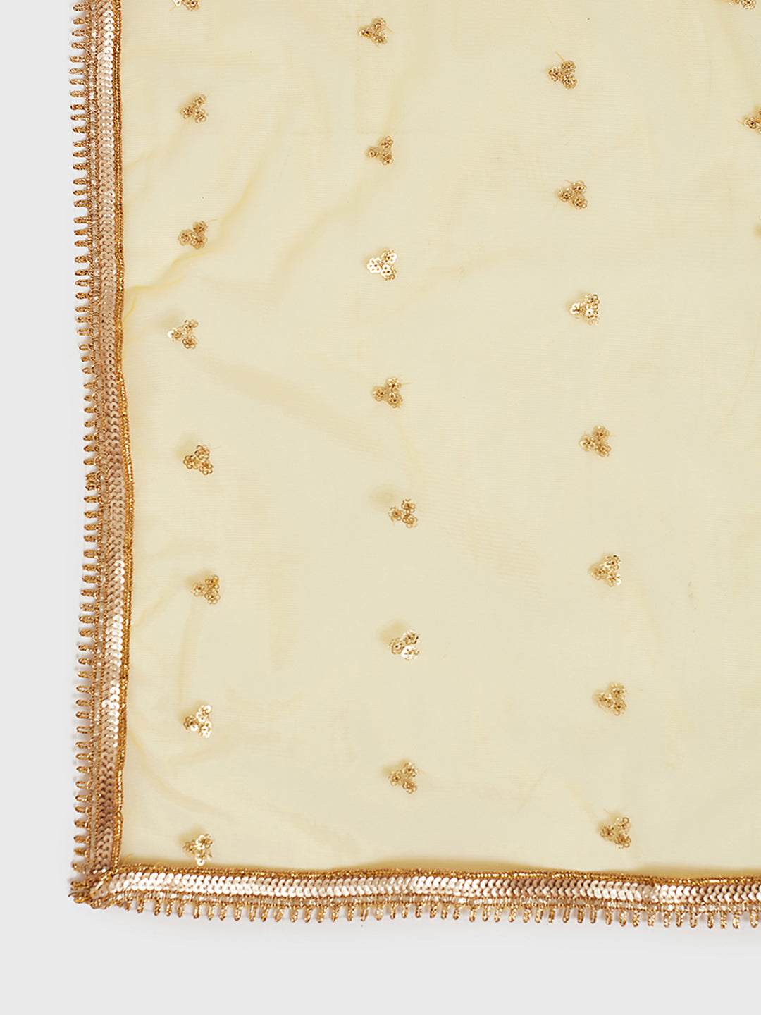 Neerus Yellow Georgette Embroidered Sharara Set - detail view 3