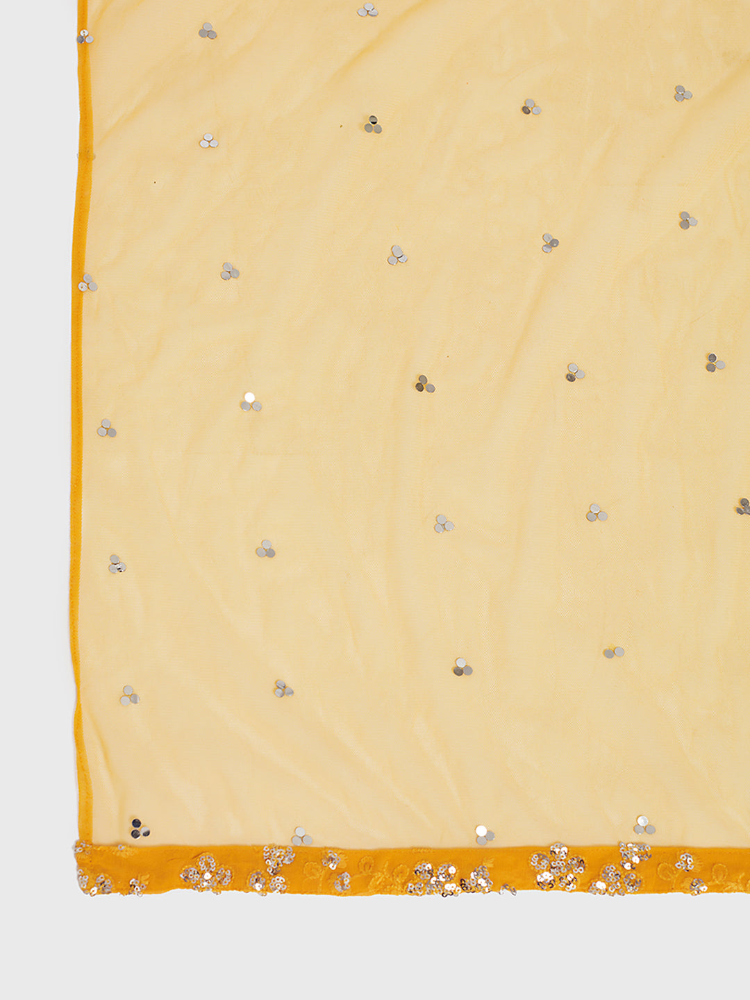 Neerus Yellow georgette embroidered sharara set - detail view 1