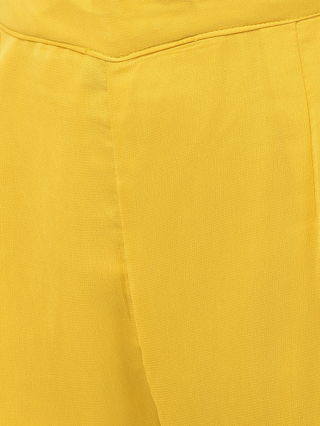 Neerus Yellow Georgette Embroidered Sharara Set - detail view 2
