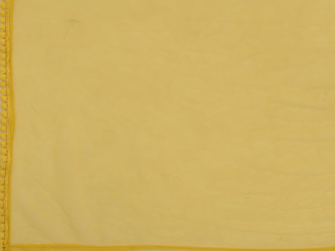 Neerus Yellow Georgette Embroidered Sharara Set - detail view 3