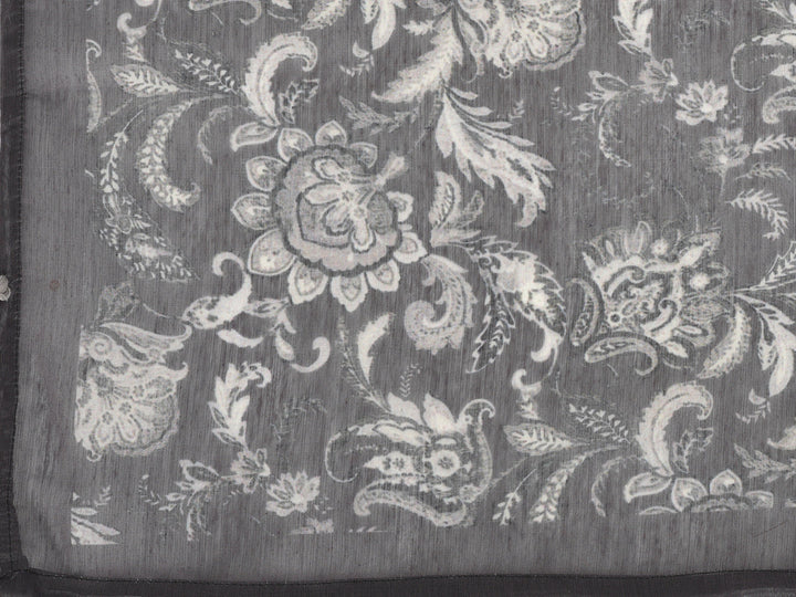 Neerus Grey Chanderi embellished kurta set - detail view 12