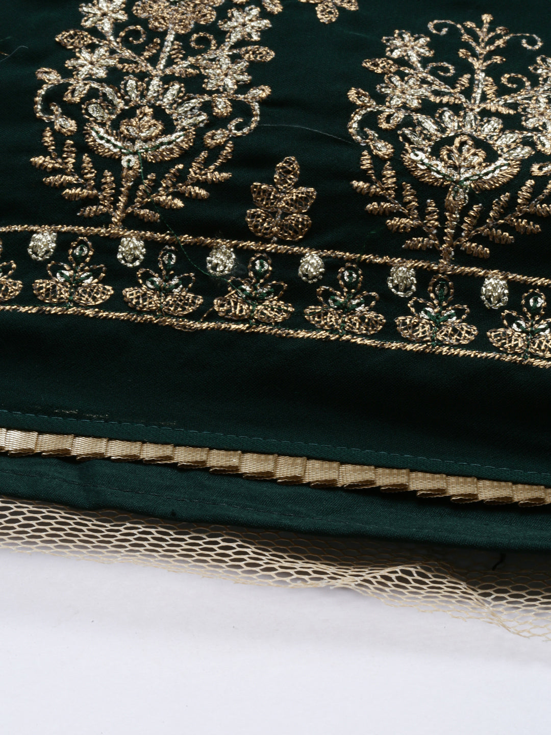 Neerus Green georgette lehenga set - detail view 1