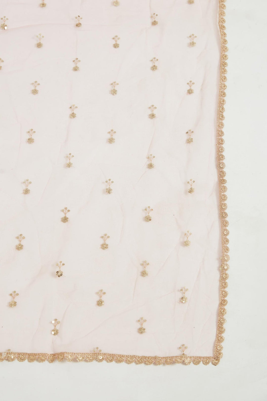 Neerus Yellow georgette embellished lehenga choli set - detail view 1