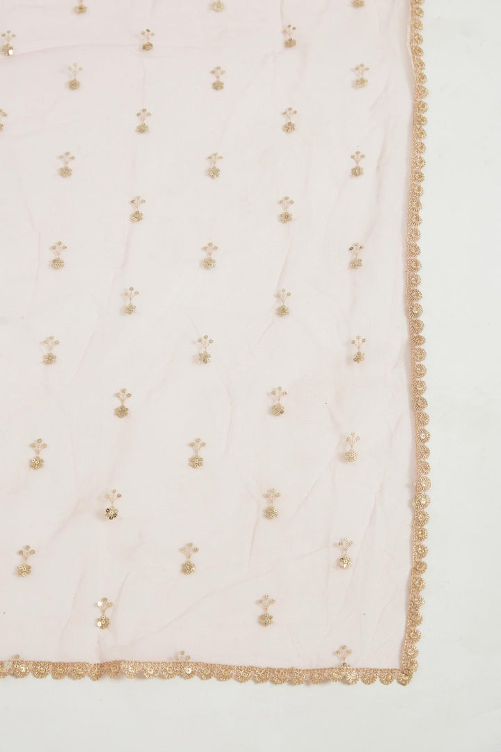 Neerus Yellow georgette embellished lehenga choli set - detail view 1