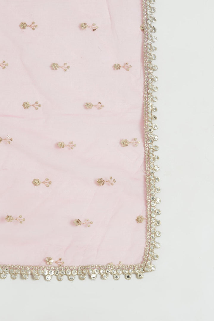 Neerus Maroon Georgette Embellished Lehenga Choli Set - detail view 1