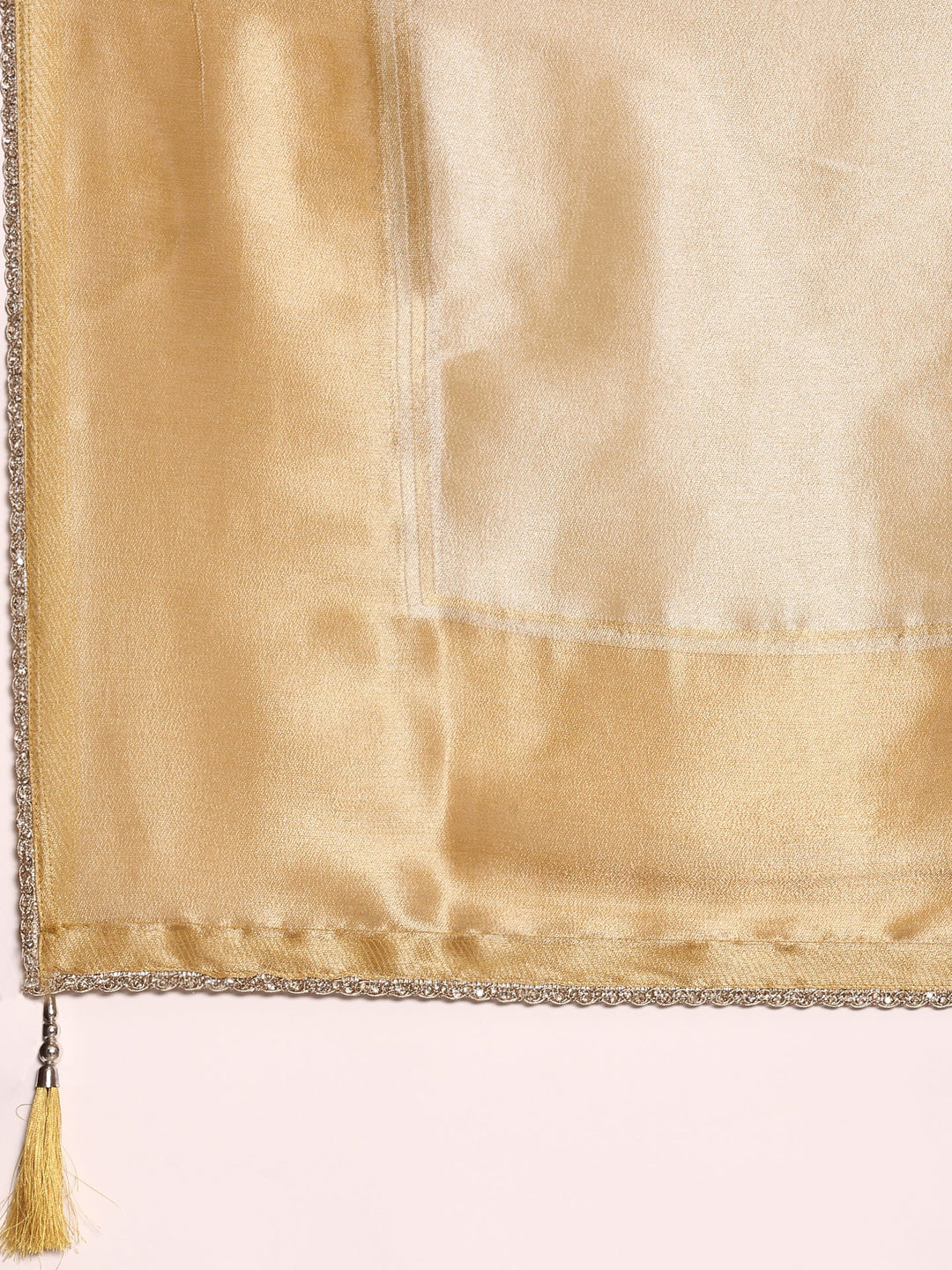 Neerus Yellow net hand embroidered lehenga set - detail view 4