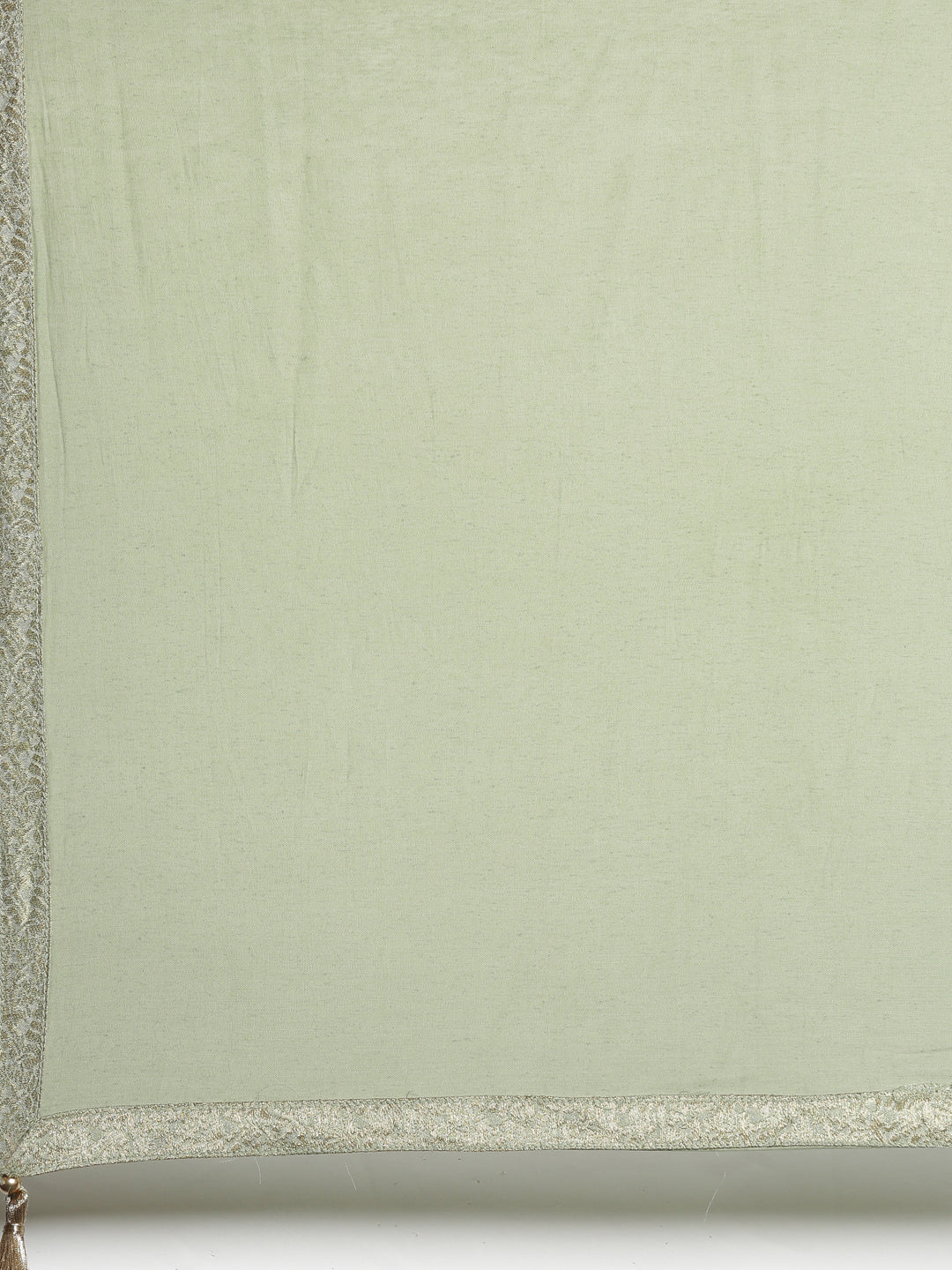 Neerus Green Chanderi printed kurta set - detail view 3