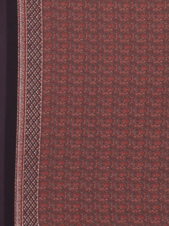 Neerus Green crepe printed saree with blouse piece - detail view 3