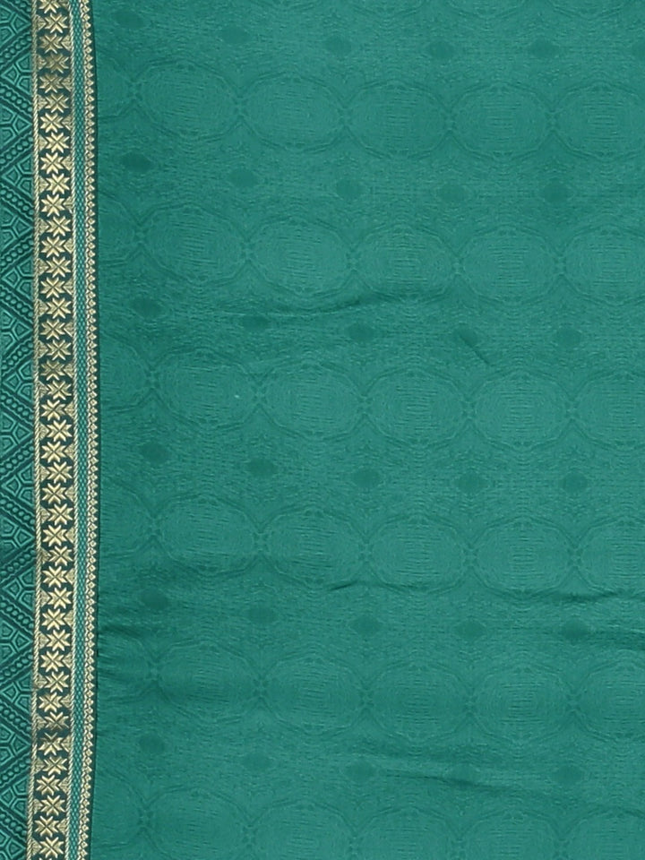 Neerus Blue georgette printed saree - detail view 3