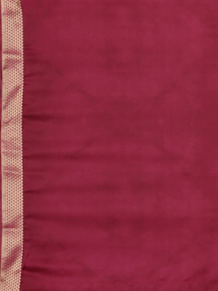 Neerus Pink georgette printed saree - detail view 3