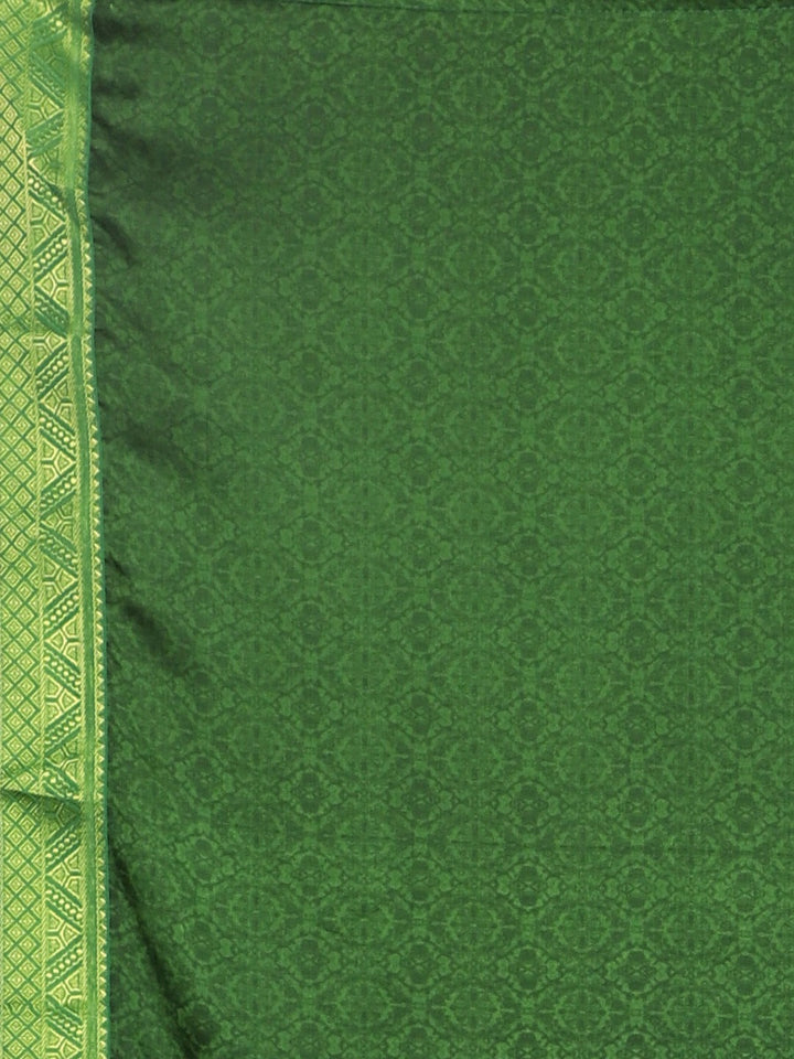 Neerus Green georgette printed saree - detail view 3