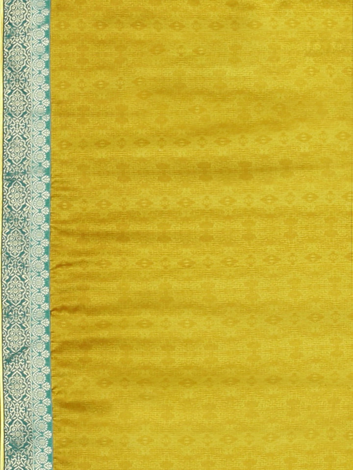 Neerus Blue georgette printed saree with blouse piece - detail view 3