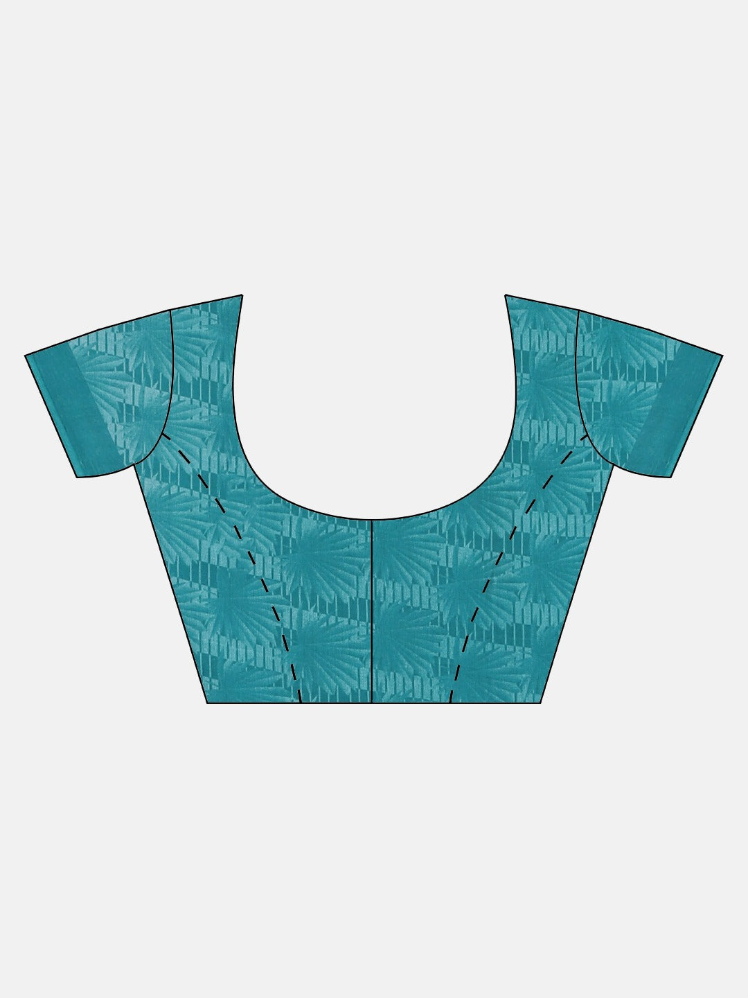 Neerus Multi georgette printed saree with blouse - detail view 2