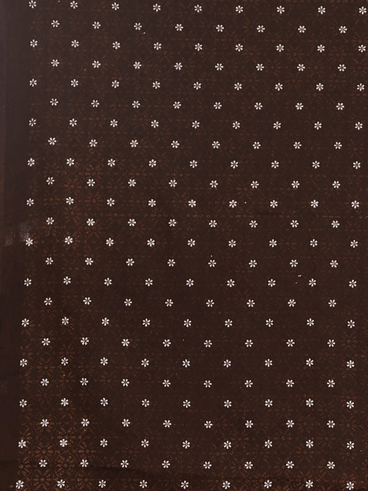 Neerus Beige Georgette Printed Saree - detail view 3