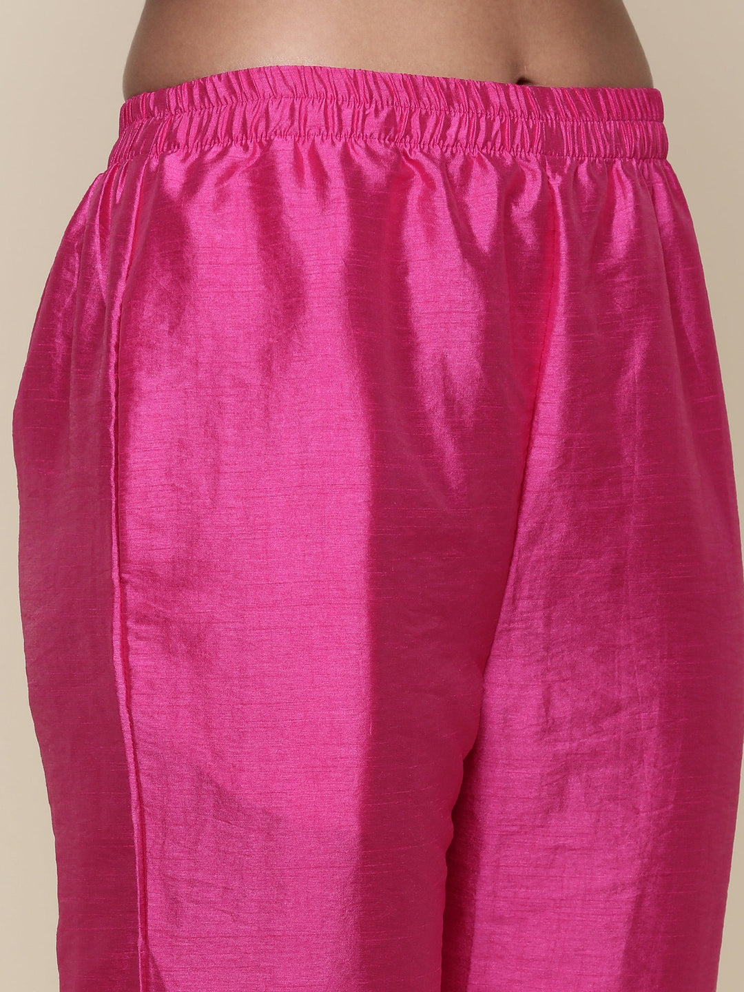 Neerus Pink tissue embroidered suit set - detail view 3