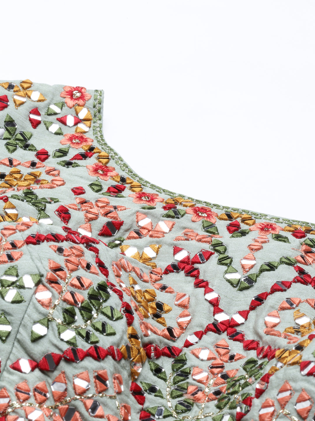 Neerus Multi georgette printed lehenga choli - detail view 12