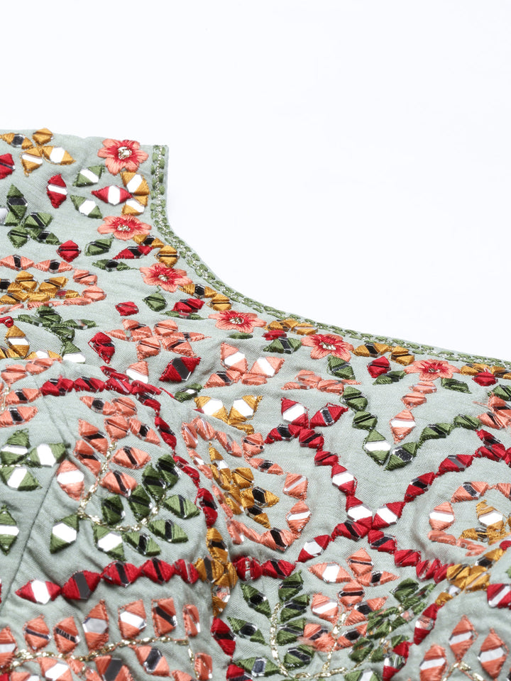 Neerus Printed Color Georgette Fabric Lehenga Choli