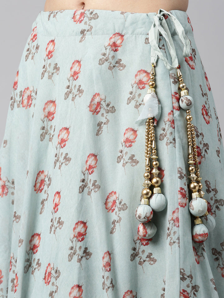 Neerus Printed Color Georgette Fabric Lehenga Choli