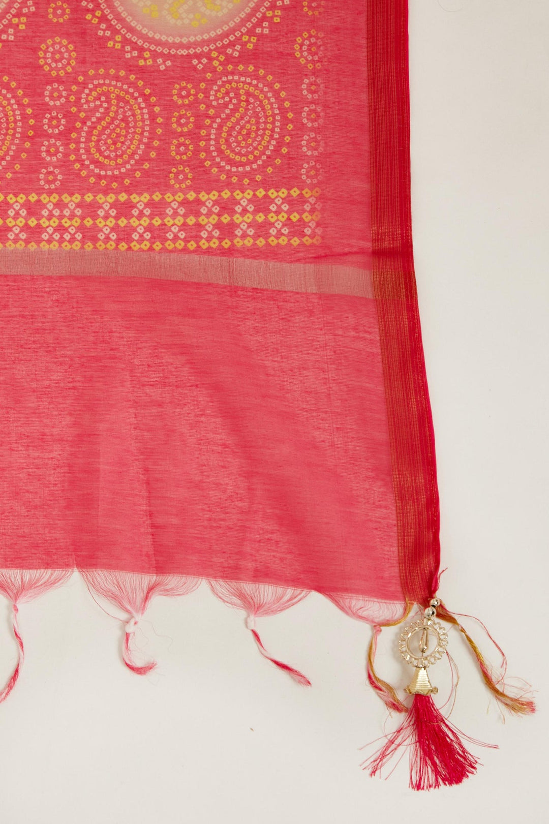 Neerus Beige georgette thread embroidered anarkali suit set - detail view 4